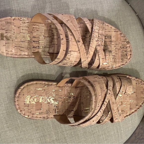 Natural Cork Sandals - Picture 2 of 8